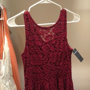 burgundy Abercrombie Kids dress